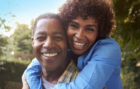 Smiling couple