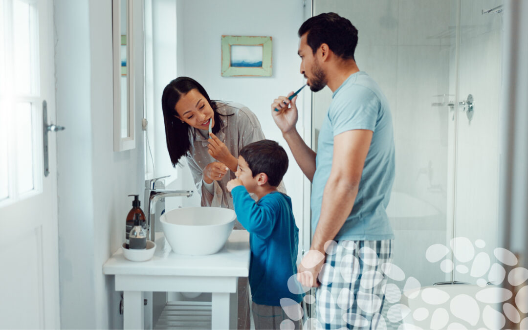 Teach your kids oral hygiene habits.